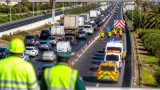 Accidente en la A‑7 en Torrent provoca más de dos kilómetros de retenciones