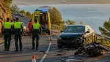 Accidente grave en Oia: un motorista hospitalizado tras una colisión en la PO-552 en Pontevedra