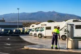 Arona estrena área gratuita para caravanas en la Planta de Transferencia de Malpaso