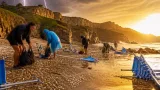 Asturias vivió una jornada de contrastes: sol, tormentas eléctricas y granizo en la costa