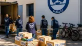 Badajoz: Fundación Caja Badajoz entrega 730 kilos de alimentos por reto ciclista