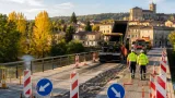 Corte de la N-120 en Belorado por la reparación del pavimento del puente sobre el Tirón