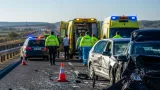 Cuatro heridos tras choque entre dos turismos en la A-4 a la altura de Herencia