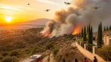 Estabilizado un incendio con dos focos en Jun tras movilizar medios aéreos y terrestres