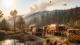 Estabilizados los incendios en Lucena del Cid y Cirat tras una noche de intensa movilización