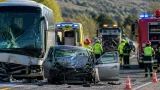 Una persona fallece y otra resulta herida tras la colisión frontal entre un autobús y un turismo en Burgos