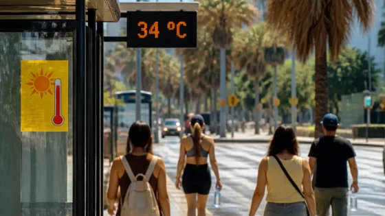 Alerta amarilla por calor en L'Hospitalet de Llobregat: máximas de 34 ºC y sensación de hasta 40 ºC