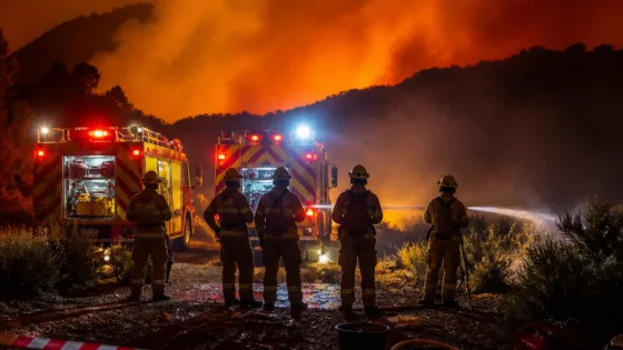 Almería: fuego de Los Gallardos controlado mientras continúan las labores de remate