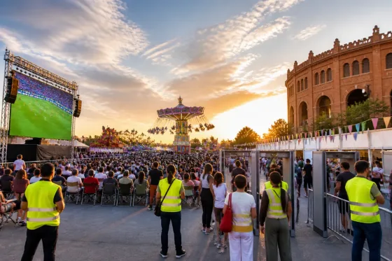 Ávila estrena la feria con pantalla gigante para el España-Bélgica y horario especial de actividades