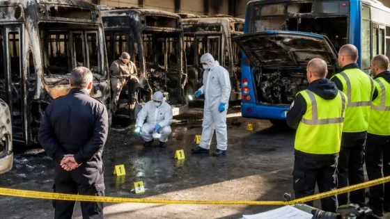 Burgos: la Policía Científica sitúa el origen del incendio de las cocheras en un bus de renting