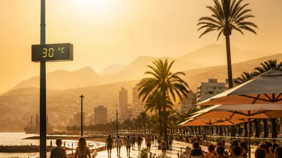 Canarias afronta un episodio de calor y calima con máximas de hasta 34 ºC y noches tropicales