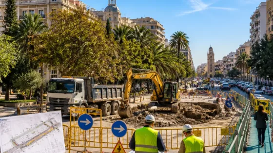 Corte en la alameda Fajardo El Bravo por las obras del AVE obliga a desvíos en Lorca