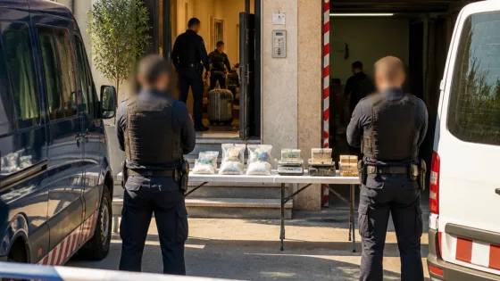 Detenidos en Reus dos hombres con 3,7 kg de cocaína, munición y más de 42.000 euros