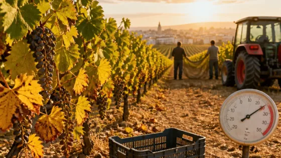 El calor frena el adelanto de la vendimia en La Rioja pese a la bajada puntual de temperaturas