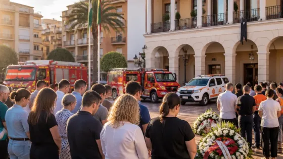 El Ejido guarda un minuto de silencio por las víctimas del incendio en Los Gallardos y Bédar