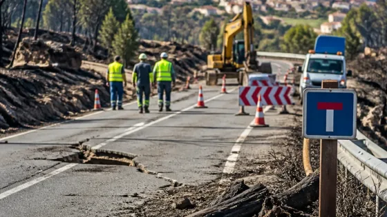 El PSOE exige a la Junta la rehabilitación urgente de la ZA-111 tras los incendios