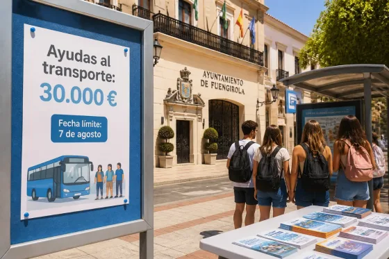 Fuengirola abre ayudas de 30.000 € al transporte para estudiantes de Bachillerato y FP