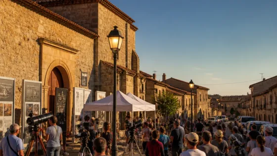 Hacinas se prepara para quedar a oscuras: festival y observación durante el eclipse del 12 de agosto
