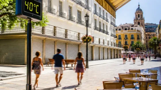 La Aemet activa avisos amarillos por calor: hasta 40 ºC en puntos del interior de Málaga
