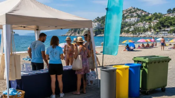 La Diputación lanza una campaña veraniega para reducir residuos en nueve playas de la Costa Tropical