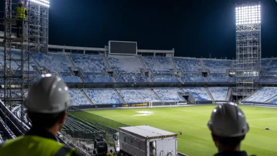 La Rosaleda, en el centro de la agenda de Málaga: la prioridad es instalar luces LED