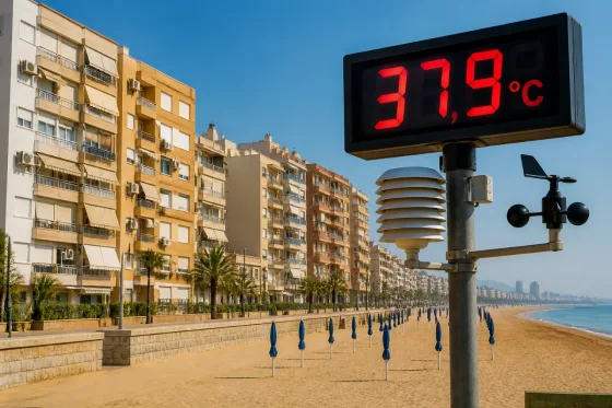 Mataró sufre una jornada de calor excepcional con casi 38 ºC y noche tropical
