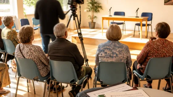 Mayores de Parla participan en el programa ‘El Intermedio’ en el Centro Dulce Chacón