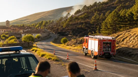 Mejora el incendio de Tolbaños pero Ávila mantiene dispositivos de control