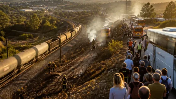 Ourense reclama explicaciones por incendios vinculados al paso de un tren de mercancías