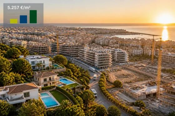 Palma marca un nuevo máximo en el precio de la vivienda usada: 5.257 €/m²