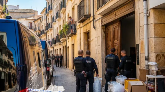 Registro en el centro de Zamora tras investigación sobre robos por el 'abrazo amoroso'