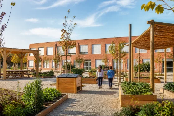 Reus convierte el patio del colegio Eduard Toda en un nuevo refugio climático
