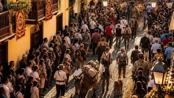 San Cristóbal de La Laguna celebra la XX Noche de los Burros en el casco histórico