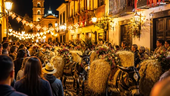 San Cristóbal de La Laguna vive la XX Noche de los Burros con multitudinaria romería chica