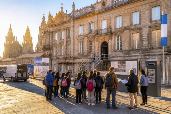 Santiago de Compostela abrirá el Pazo de Raxoi al público con visitas guiadas desde otoño