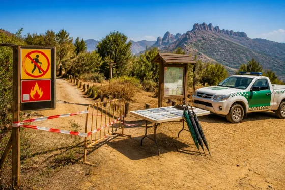 Terrassa cierra el Parc Natural de Sant Llorenç del Munt i l'Obac por riesgo extremo de incendi