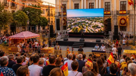Torrent prepara la plaza de la Unión Musical para seguir la final del Mundial