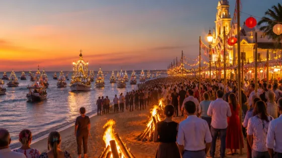 Verano de fiestas en Huelva: del San Juan a la Virgen del Carmen y el pulso festivo de agosto