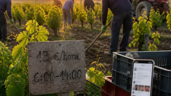 Viñas de Albacete ofrecen 13 €/hora y buscan cuadrilla tras viral en TikTok