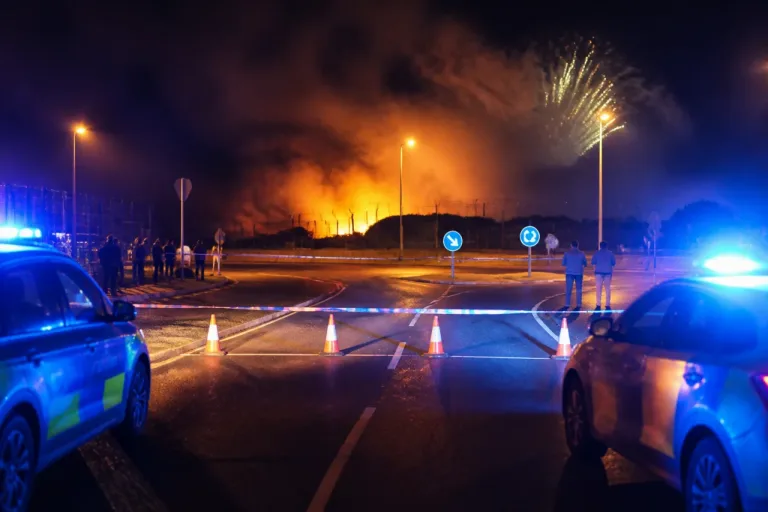 Controlado un incendio en la Base Naval de Rota que forzó a cortar la A-2078 por precaución