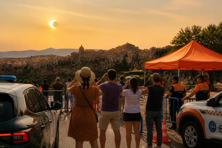 Cuenca activa el plan de seguridad y movilidad para el eclipse total del 12 de agosto