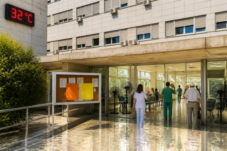 Sindicatos denuncian calor extremo en hospitales de Ourense y anuncian protestas
