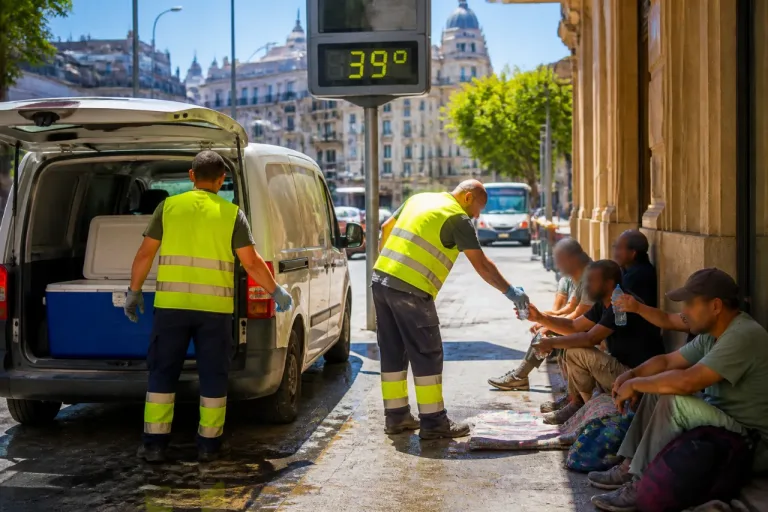 Vigo refuerza la atención a personas sin hogar ante la ola de calor con alerta roja en el interior