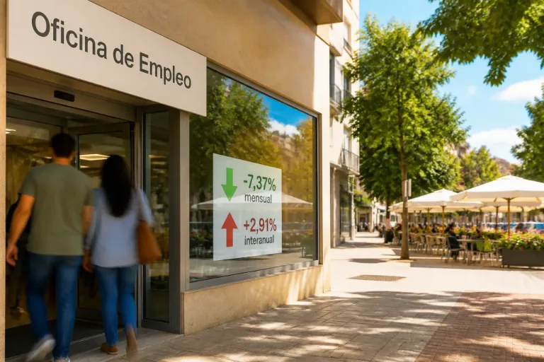 Soria lidera la caída mensual del paro, pero empeora en el balance interanual