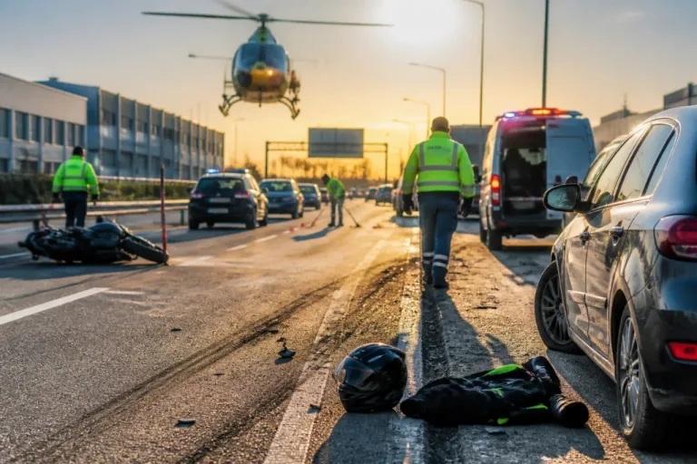 Accidente en la M-45 deja a una motorista grave y un detenido en Leganés