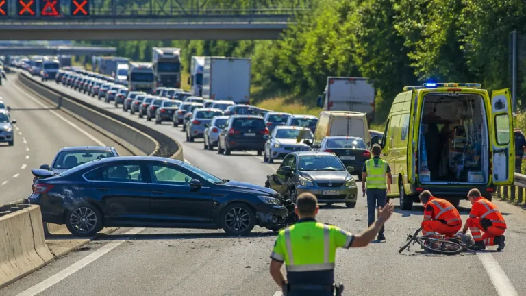 Accidente múltiple en Lugo provoca retenciones en la N-6 y deja a un herido en la UCI