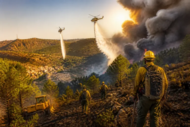 Activada la BRIF de Cuenca por un incendio en Uña que pone en riesgo la Serranía