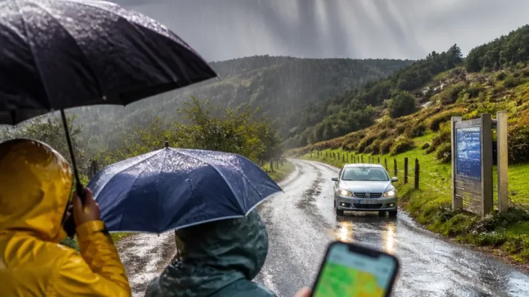 Aemet activa avisos por tormentas y granizo que afectan también al interior de A Coruña