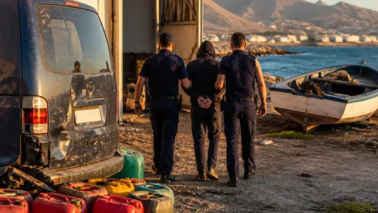 Agresión a dos guardias civiles en Roquetas de Mar durante un desembarco de gasolina