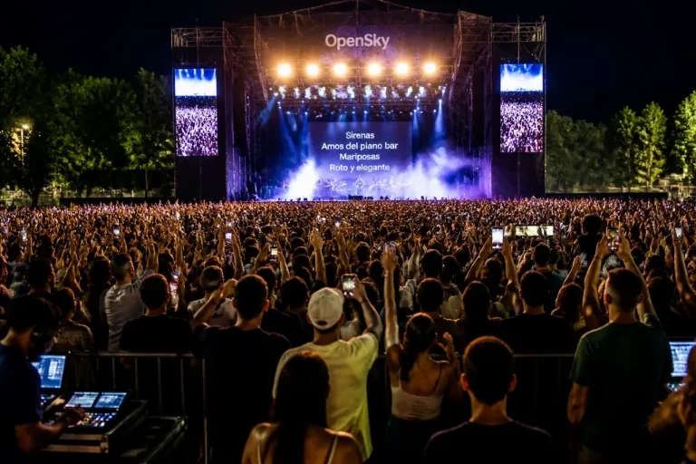 Alcobendas consolida OpenSky con un concierto multitudinario de Taburete